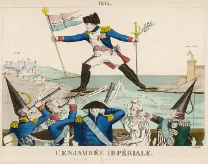 Framed Print : Napoleon Returns from Elba Print Framed Print : Napoleon Returns from Elba Print