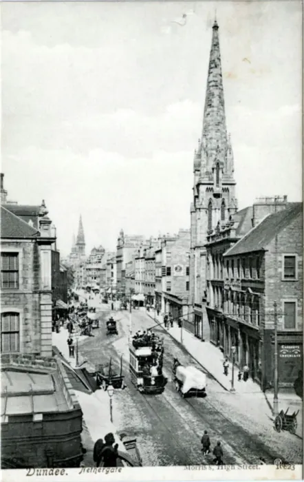 Framed Print : Nethergate Print, Dundee Street Scene Framed Print : Nethergate Print, Dundee Street Scene