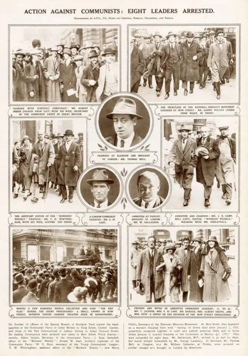 Framed Print : Action against Communists Print, 1925