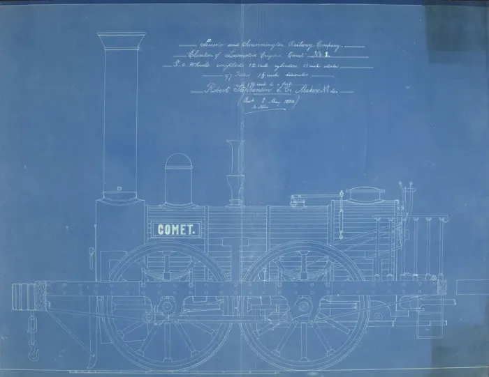 Framed Print : Comet Engine Print, Robert Stephenson & Co, 1832 Framed Print : Comet Engine Print, Robert Stephenson & Co, 1832