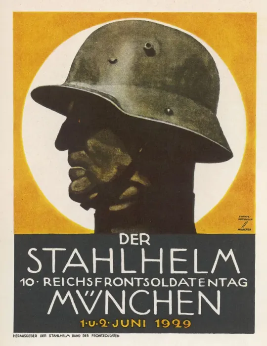 Framed Print : World War One Soldiers Day Print 1929 Munich Framed Print : World War One Soldiers Day Print 1929 Munich