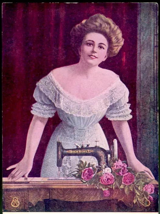 Framed Print : New World Sewing Machine Print Framed Print : New World Sewing Machine Print