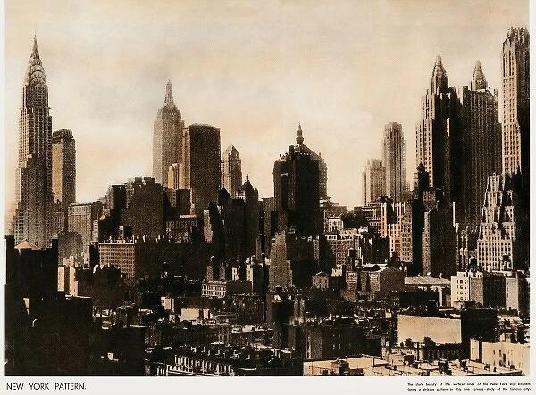 New York skyline 1937