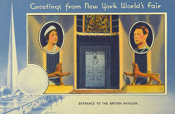 New York Worlds Fair - Entrance to the British Pavilion