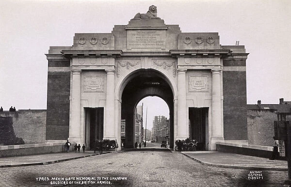 The newly opened Menin Gate, Ypres, Belgium