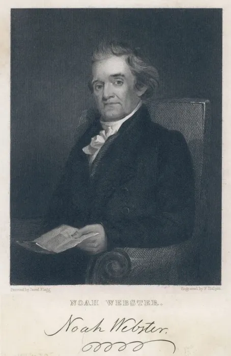 Framed Print : Noah Webster Print Framed Print : Noah Webster Print