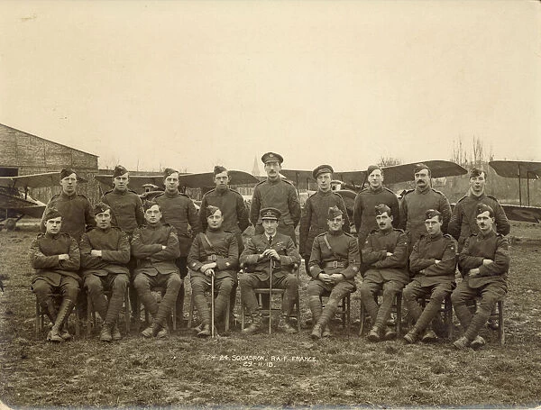 Officers of No24 Squadron RAF in France 29 November 1918