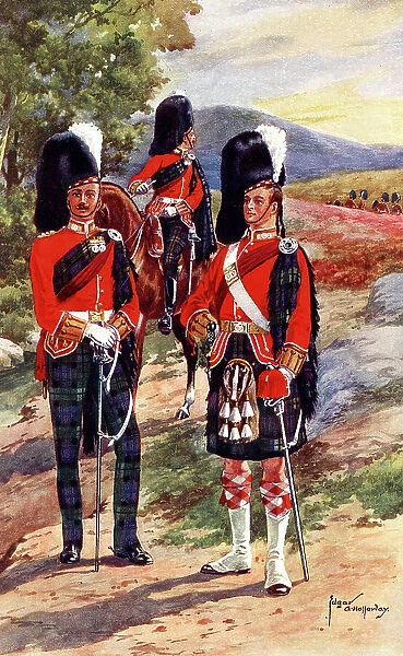 Officers in Review Order, Argyll and Sutherland Highlanders