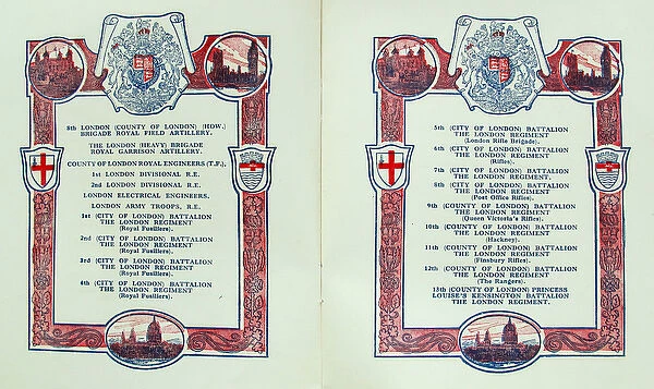 Official programme - Triumphal March of the London Troops