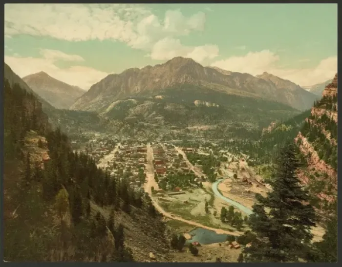 Framed Print : Ouray, Colorado Print, c1901 Framed Print : Ouray, Colorado Print, c1901