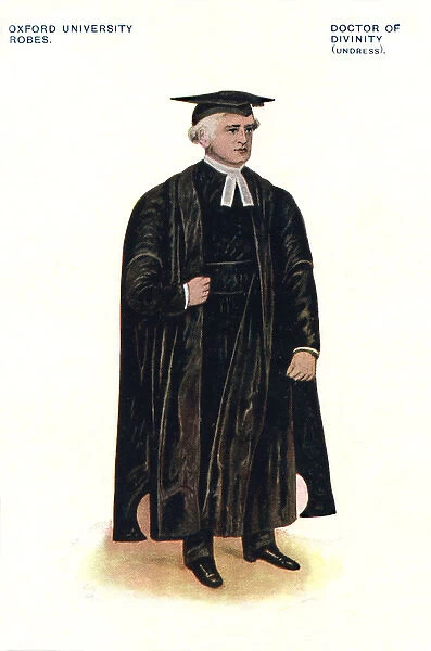 Oxford University robes: Doctor of Divinity (undress)