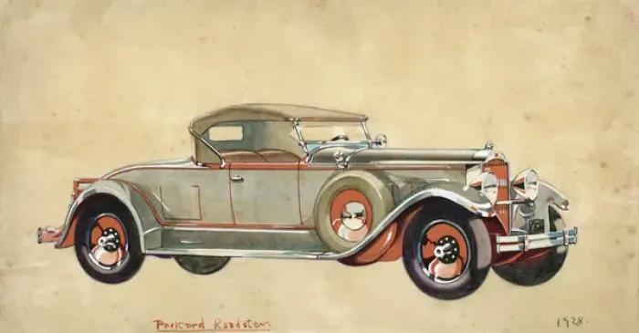 Framed Print : 1928 Packard Roadster Print Framed Print : 1928 Packard Roadster Print