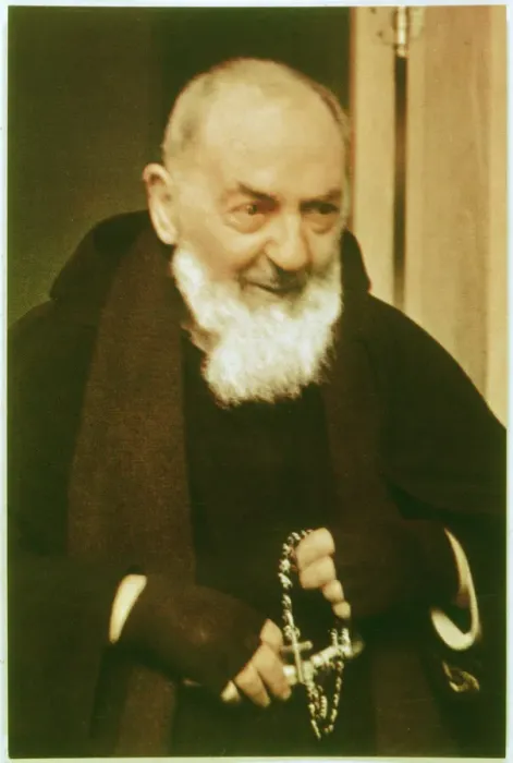 Framed Print : Print of Padre Pio Francesco Forgione, a Capuchin friar with stigmata Framed Print : Print of Padre Pio Francesco Forgione, a Capuchin friar with stigmata