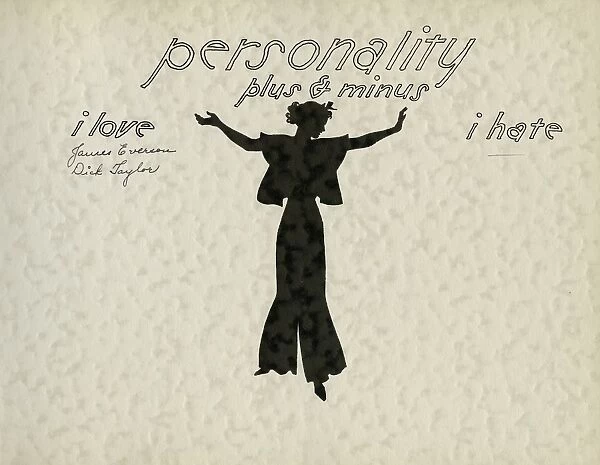 Page design, personality, School Silhouettes