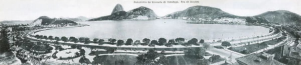 Panoramic view of Botafogo Bay, Rio de Janeiro, Brazil