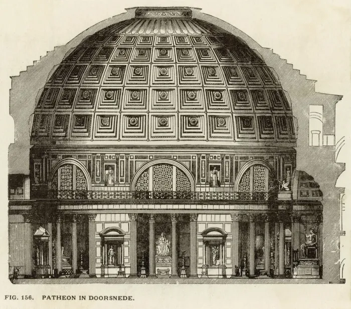 Framed Print : Pantheon Interior Print Reconstruction Framed Print : Pantheon Interior Print Reconstruction