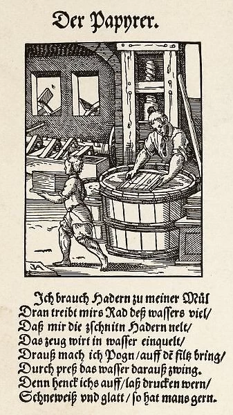 Paper Making  /  German  /  1570