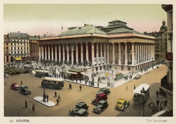 Framed Print : Paris Bourse 1920 Print Framed Print : Paris Bourse 1920 Print