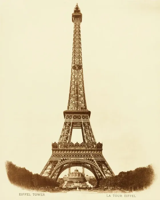 Framed Print : Paris Print: Eiffel Tower and Seine River Framed Print : Paris Print: Eiffel Tower and Seine River
