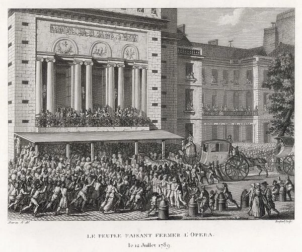 Paris Opera Closed. When Necker, the only minister trusted by the people