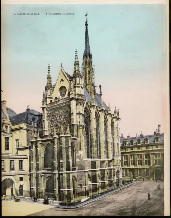 Framed Print : La Sainte Chapelle Print C1905 Framed Print : La Sainte Chapelle Print C1905