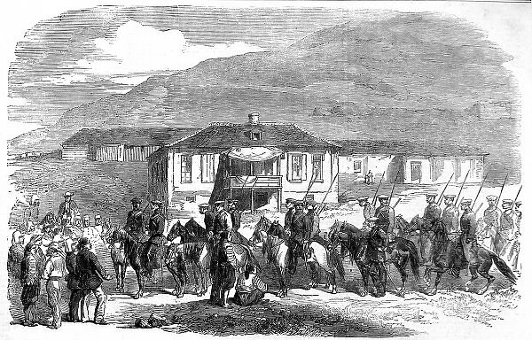 Party of Cossacks entering Kadikol, Crimean War, 1856