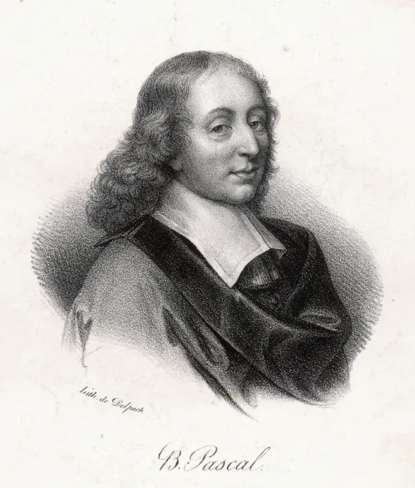 Framed Print : Blaise Pascal Print