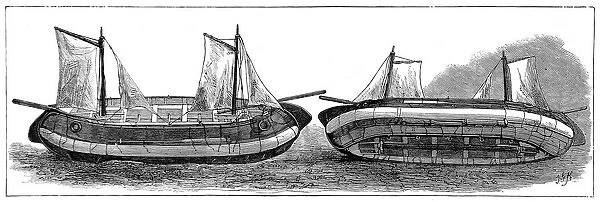Patent Reversible Lifeboat, 1875