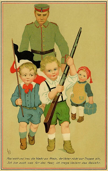 Patriotic German children