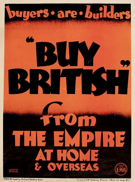Patriotic poster, Buy British