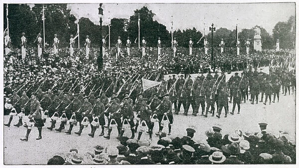 Peace Parade in London, to celebrate the end of World War One