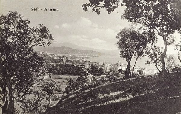 Pegli, Italy - panoramic view over the city