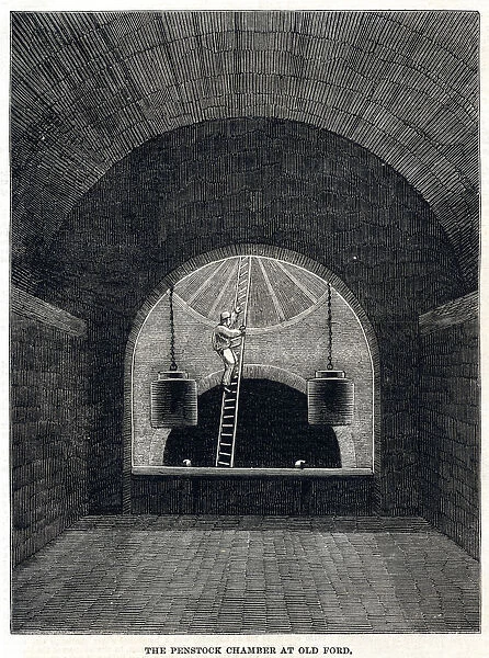 Penstock Chamber at Old Ford, London 1861