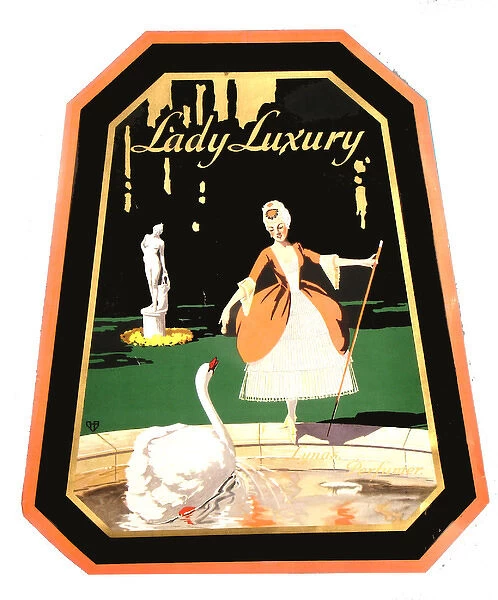 Perfume label, Lady Luxury by Lynas