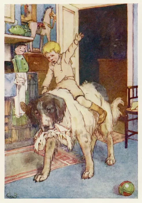 Framed Print : Peter Pan Print: Michael Riding Nana