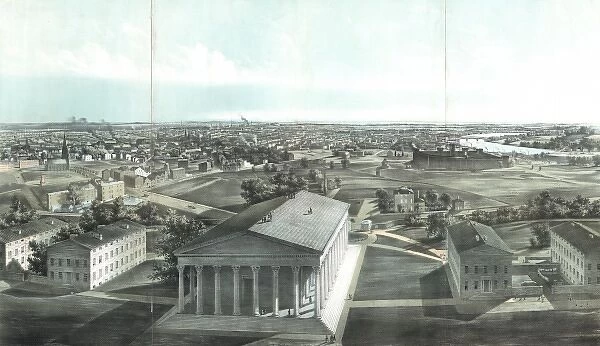 Philadelphia, from Girard College-1850