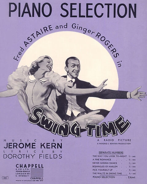 Piano Selection Swing Time - Music Sheet Cover