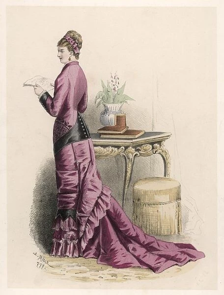 Pink & Black Dress 1878
