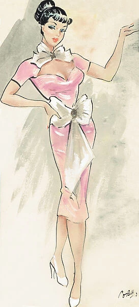 Pink Cocktail Dress Girl - Murrays Cabaret Club Costume