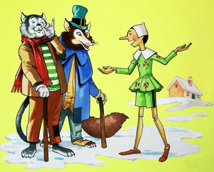 Framed Print : Pinocchio Colour Print Framed Print : Pinocchio Colour Print
