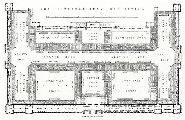 Plans International Exhibition 1862