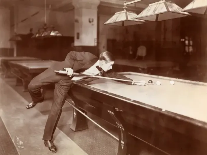 Framed Print : Billiardist at a Pool Table Print Framed Print : Billiardist at a Pool Table Print