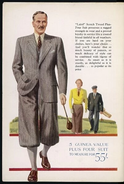 Plus Four Suit 1939. a rugged strength in wear