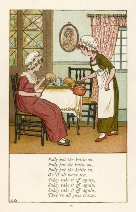 Framed Print : Mary Evans Print: Polly Put the Kettle On