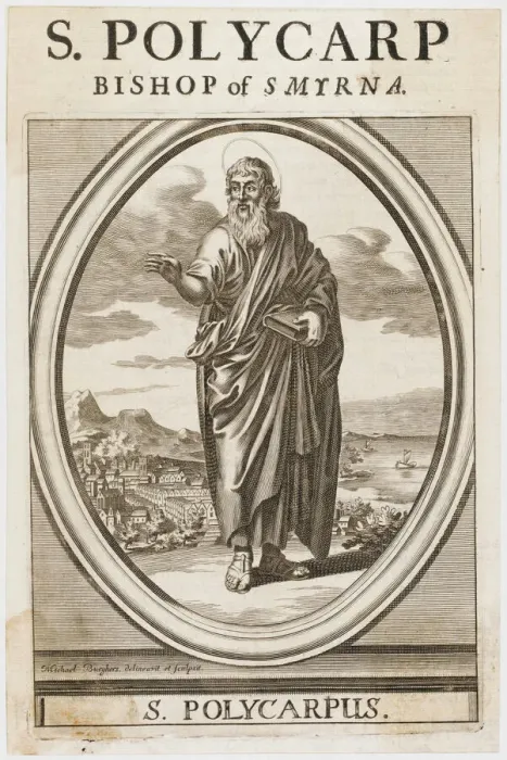 Framed Print : Print of Polycarp, Bishop of Smyrna