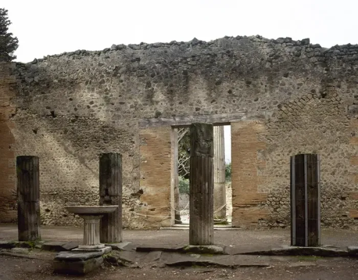 Framed Print : Pompeii Print: Triangular Forum with Fluted Doric Columns Framed Print : Pompeii Print: Triangular Forum with Fluted Doric Columns