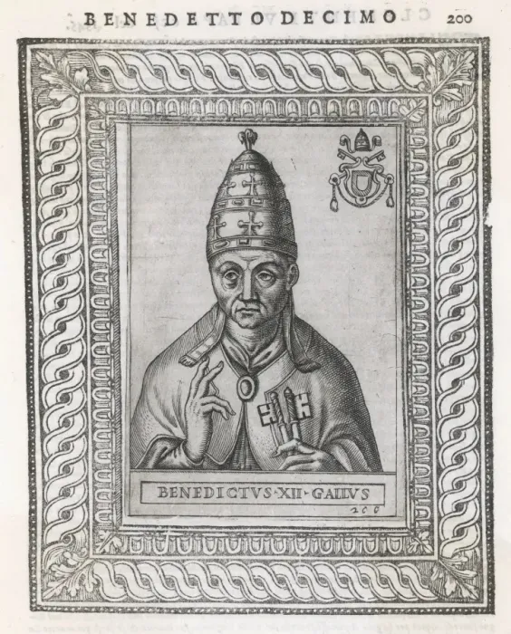 Framed Print : Pope Benedictus XII Print Framed Print : Pope Benedictus XII Print