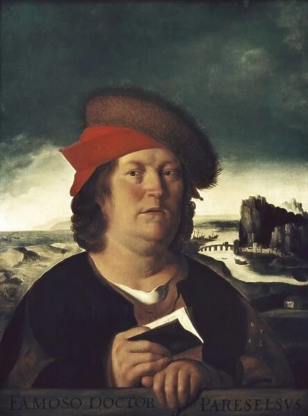 Portrait of Paracelso. 17th c. Flemish copy of