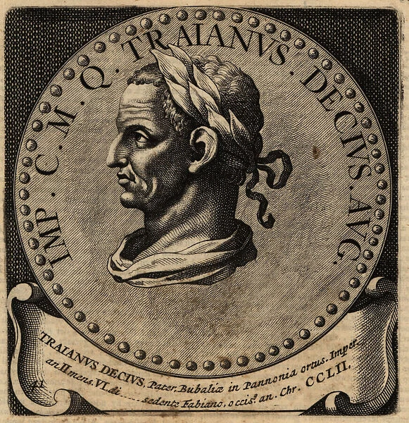 Portrait of Roman Emperor Decius