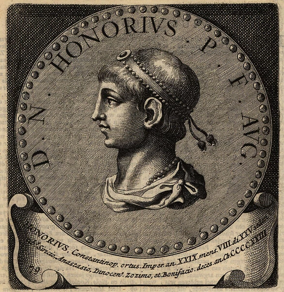Portrait of Roman Emperor Honorius